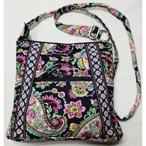 Vera Bradley Petal Paisley Hipster Quilted Crossbody/Shoulder Purse Retired